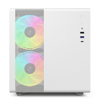SOEYI 0.8MM SPCC Micro ATX Mini ITX Cube Châssis de boîtier d'ordinateur de jeu MATX personnalisé 120mm Ventilateur avant Boîtier PC préinstallé avec ventilateur