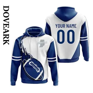 DOVEARK OEM/ODM özelleştirmek abd boyutu Nfl futbol takımları Indianapolis şehir renk spor giyim üst giyim kazak kapüşonlu Sweatshirt