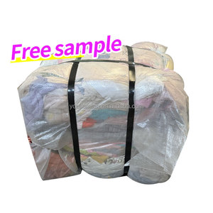 Chất lượng cao chất thải bông vải tái chế ánh sáng màu hỗn hợp cắt dệt phế liệu 25kg lau thấm vải - Product Image 3