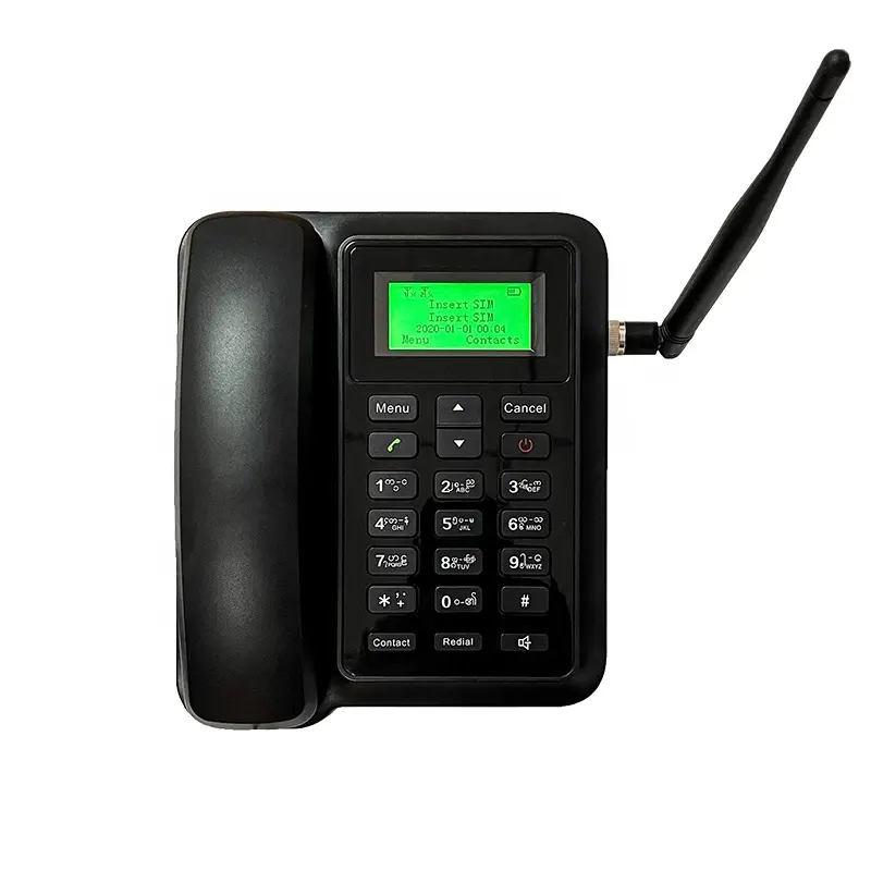 Penjualan Langsung dari Pabrik Smart 2G Gsm Ip Telepon Desktop Nirkabel Tetap untuk Rumah
