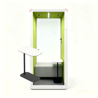 Cabine insonorisée pour enregistrement vocal, cabine téléphonique acoustique, espace de travail portable, cabine de change, salle de réunion