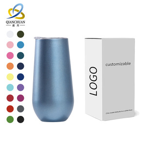 Qianchuan 6oz Eggshell Cup 304 Stainless Steel Insulated Vacuum Belly Cup Travel Water Coffee Tumbler Customizable Logo - Product Image 1