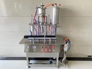 Small Start Up Metal Cans Aerosol Filling Machine For Butane Refill Gas Canister