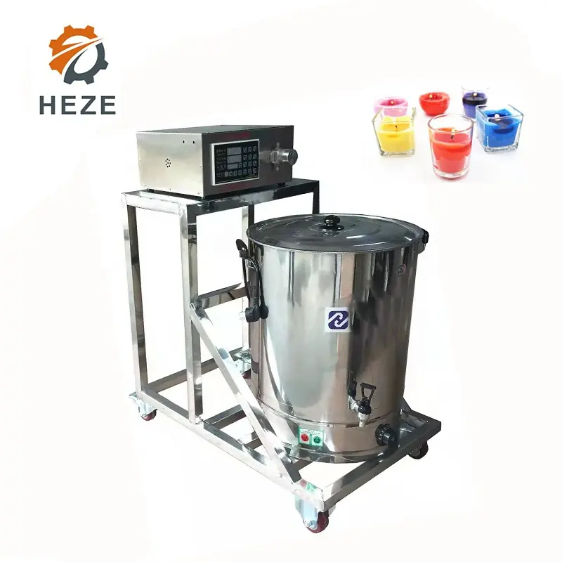 Automatic Wax Candle Filling And Melting Function With Stirring Cheap Price Electric Dough Head Filling Candle Making Machine