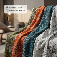 Tissu Jacquard Tissé 100% Nylon Style Chinois Classique, Ultra Doux, Lourd, Anti-Moisissure, Couleur Unie, Luxe pour Canapé et Voiture