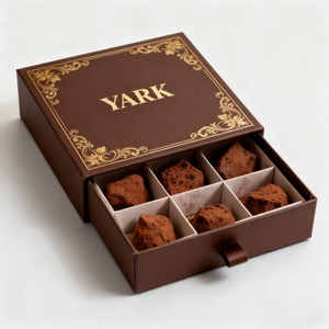 <span class=keywords><strong>Caja</strong></span> de Regalo de Papel de Lujo al por Mayor de Fábrica, <span class=keywords><strong>Caja</strong></span> de Chocolate con Infusión de Alimentos con Logotipo Personalizado y Partición Independiente - Product Image 5