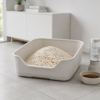 Litière pour chat en tofu 100% naturelle, sans poussière, de qualité supérieure, OEM, écologique, hautement absorbante, agglomérante naturelle, jetable dans les toilettes