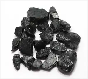 Gemas naturales de turmalina negra para fabricación de joyas, gemas curativas rugosas, precio de fábrica, venta al por mayor