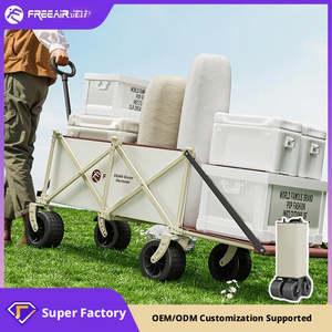 Carrito de Camping Plegable y Portátil, Carretilla de Mano para Exteriores de Gran Capacidad, Carrito Plegable para <span class=keywords><strong>Picnic</strong></span> y Viajes, Venta al Por Mayor - Product Image 4