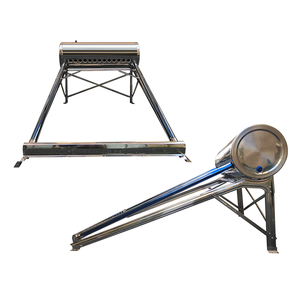 Chauffe-eau <span class=keywords><strong>solaire</strong></span> non pressurisé en acier inoxydable 150L, collecteur à tubes sous vide de 7 cm de largeur, type cadre arqué, pour usage domestique extérieur - Product Image 6