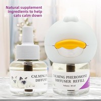 Recharge en gros de spray calmant pour animaux de compagnie - Phéromone non-narcotique pour l'anxiété des chiens et des chats, Kit diffuseur apaisant anti-anxiété en gros