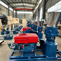 STALLOWAY Granulateur polyvalent à moteur diesel et boîte de vitesses pour la production de granulés de bois, de balles de riz, de tiges de maïs et de déchets agricoles – Haute productivité