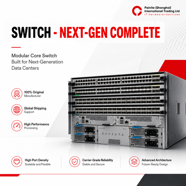 Reliable Cisco N9K-C9804 Cisco Nexus 9800 Series Managed Ethernet Switch Modular Layer 2/Layer 3 Data Center Core and Spine Swit