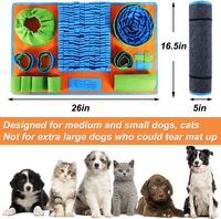 Tapis interactif pour chien : jouet de puzzle pour soulager l'ennui quotidien et stimuler la mentalité, durable, pour une alimentation lente et anti-anxiété