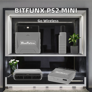Bitfunx 2025 Mini PS2 Wireless <span class=keywords><strong>Controller</strong></span> Blueretro Kompatibel <span class=keywords><strong>PS1</strong></span> Adaptor Multiplayer Terbuat dari Plastik Tahan Lama Buatan China Pribadi - Product Image 2