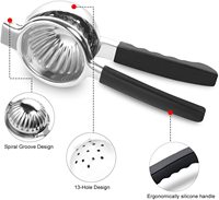 Presse-agrumes manuel en acier inoxydable pour fruits, citrons, oranges, citrons verts, avec poignée en silicone, outils et accessoires de cuisine