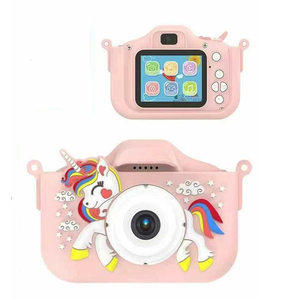 Appareil photo reflex numérique miniature pour enfants, arc-en-ciel, licorne, avec double capteur CMOS HD et fonction de prise de vue nocturne, photo et vidéo SD - Product Image 5