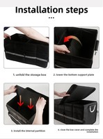 Boîte de rangement pour coffre de voiture transfrontalière en tissu Oxford, fabriquée en Chine, fournitures d'organisation tout-en-un