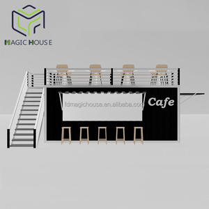 Cafetería Móvil en Contenedor Marítimo de 20 pies, Diseño de Cafetería de Comida Rápida, Barra de Acero Prefabricada Portátil para Centros Comerciales - Product Image 3
