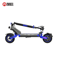 Trottinette électrique pliable portable 48V pour adultes, pneus de 10 pouces, cadre en alliage d'aluminium, fabricant original de trottinettes électriques