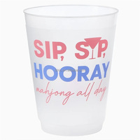16 Oz. Tasses de fête transparentes personnalisées Tasse de fête de fiançailles de mariage en plastique givré