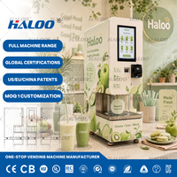 Fabricante de Máquinas Expendedoras Haloo, Máquina de Batidos, Máquina Expendedora con Almacenamiento en Congelación Profunda y Mezcla Rápida