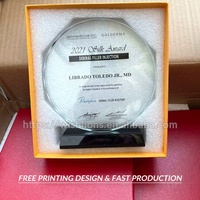 Trophées en cristal personnalisés en gros, plaques en cristal sur mesure, trophées, récompenses vierges pour cadeaux souvenirs