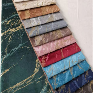 LIXIANG <span class=keywords><strong>Lot</strong></span> de tissu polyester collé en <span class=keywords><strong>velours</strong></span> métallisé doré - Product Image 1