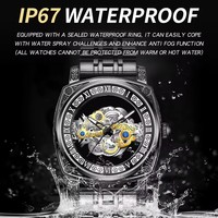 Jam Tangan Pria BINBOND B432 Mewah Vintage Berlubang, Tahan Air, Bisnis Kasual, Quartz Baru, Bercahaya