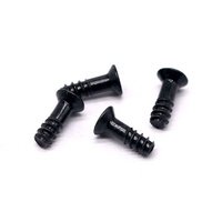 Vis à tête fraisée métriques en acier inoxydable, à embase cruciforme, galvanisées noires M3 M4 M5, pour usage industriel et assemblage.