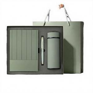 2025 Winner New Unique Corporate Gift <b>Set</b> Stainless Steel Luxury 3-in-1 <b>Notebook</b> Pen Thermos Cup Father's Day Promotional Gift - Product Image 4