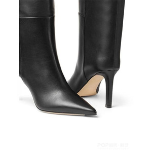 Fabricante personalizado elegante personalizado hasta la rodilla botas de cuero para mujeres Slingback con punta estrecha tacón alto moda de invierno para <span class=keywords><strong>Sum</strong></span> - Product Image 2