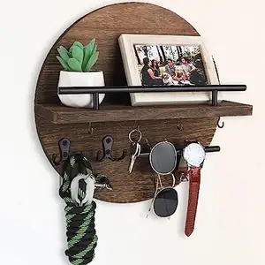 Porta-chaves OEM para parede decorativa com prateleira t com óculos de sol Design circular bonito