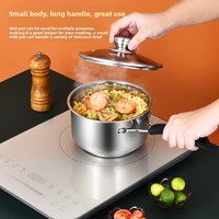 Marmite à soupe et à lait Yolecen en acier composite moderne, 16 cm, compatible avec les plaques à induction, 50 L, double, pour la maison, bébé