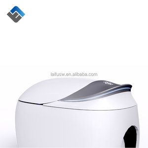 Toilette intelligente oeuf de luxe capteur automatique WC articles sanitaires en céramique Installation au sol P-Trap Drainage Siphonic Flush - Product Image 2