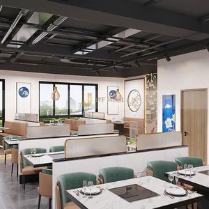 Paneles Decorativos Personalizados LL283 para Restaurantes, Separadores de Asientos, Biombos de Acero Inoxidable, Separadores de Habitaciones Cortados con Láser, Resistentes al Agua - Product Image 2