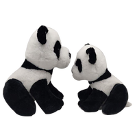 Usine personnalisée nouveau design de haute qualité 7 pouces super mignon assis panda doux peluche jouets enfants cadeau