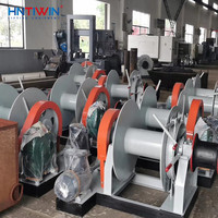 Treuil d'ancrage hydraulique professionnel pour amarrage et remorquage, 30-100 KN, certifié CE, câble en acier, simple/double tambour, hauteur de levage 30m