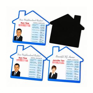 Cartes de visite personnalisées découpées sur mesure, aimants de réfrigérateur en papier imperméable imprimés avec logo pour cadeaux publicitaires en gros - Product Image 1