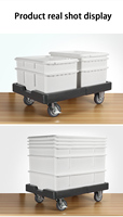 Boîte de levage de pâte à pizza QH Medium LID en plastique blanc de qualité alimentaire et plateau de rangement empilable pour la pâtisserie et les restaurants