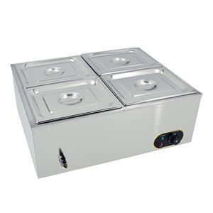 Bain-marie électrique professionnel à 4 grandes bacs, étanche, pour restaurant et <span class=keywords><strong>cuisine</strong></span> – Prix de gros - Product Image 1