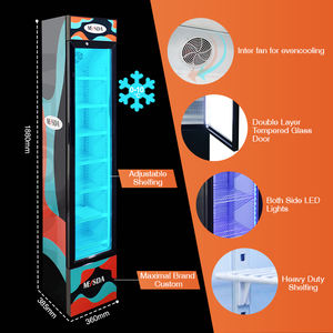 Meisda ขายร้อน SC105B ขายร้อนตู้เย็นเชิงพาณิชย์แนวตั้งอาหารเครื่องดื่มตู้เย็น - Product Image 3