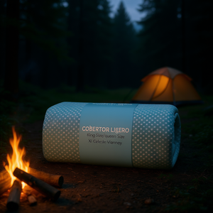 Couverture légère Vianney taille King, motif à pois Celeste, douce, en polyester, pour usage intérieur - Product Image 2