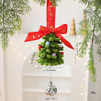 Nouvel Ornement Créatif en Tissu pour Mini Sapin de Noël, Décoration de Table en Tissu Pelucheux, Cadeau de Noël en Peluche pour la Maison