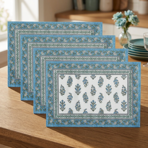 Ensemble de nappes et serviettes jetables en tissu de coton, design festonné imprimé, style moderne et traditionnel de luxe, pour la maison, les mariages et les événements |   OEM - Product Image 1