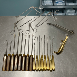 Kit de Instrumentos Quirúrgicos ORL: Sonda Nasal Manual, Cureta, Pinzas, Tijeras y Espéculo - Product Image 3