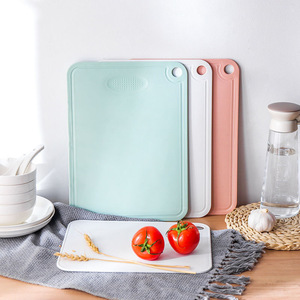 Cutting Board Rectangle Wheat Straw Antibacterial Dishwasher <b>Safe</b> For Kitchen Baby Food Dormitory Canteen Green White Pink - Product Image 1