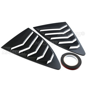 2pcs <b>Car</b> Rear Louver Quarter <b>Window</b> Panel Black Plastic for Scion FRS for subaru BRZ for Toyota 86 GT86 2013-2018 ABS <b>Stickers</b> - Product Image 2