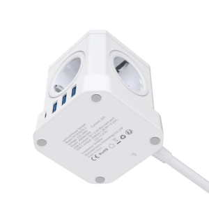 5 गिरोह यूरोपीय संघ प्लग विस्तार सॉकेट स्विच और यूएसबी चार्ज के साथ - Product Image 5