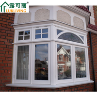 Ventanas Abatibles de Aluminio para Villa Moderna con Certificación ISO9001 de Lukliving, Vidrio Templado, Aislamiento Térmico, Insonorización
